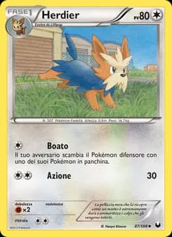 Herdier card in Italian