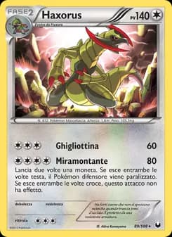 Haxorus card in Italian