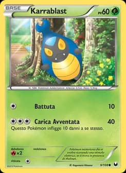 Karrablast card in Italian
