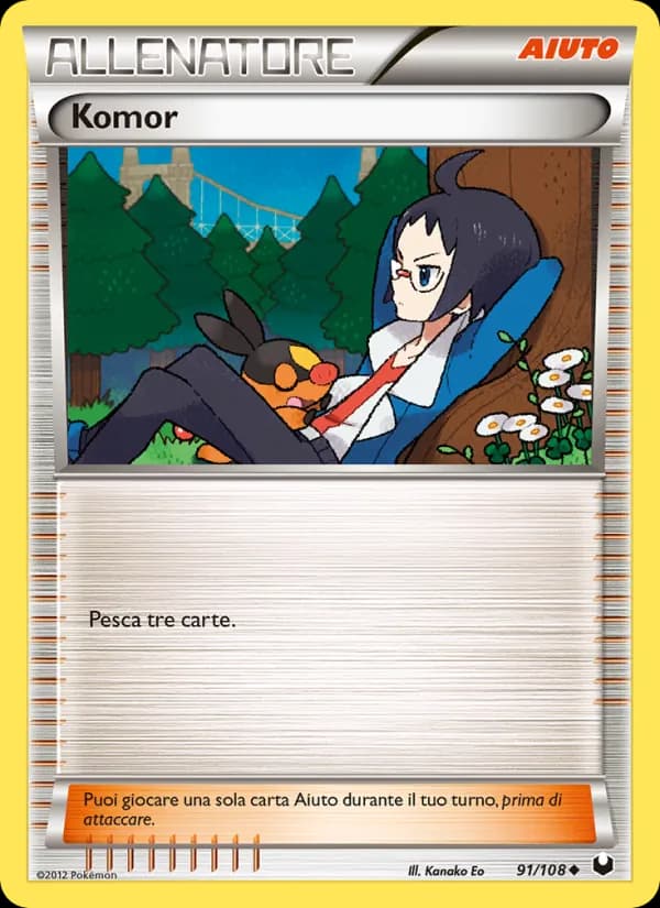 Komor card in Italian