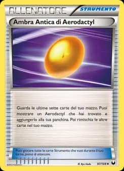 Ambra Antica di Aerodactyl card in Italian