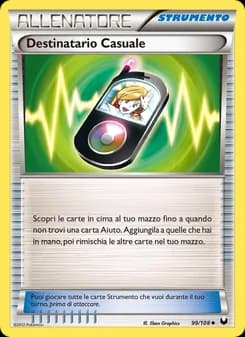Destinatario Casuale card in Italian