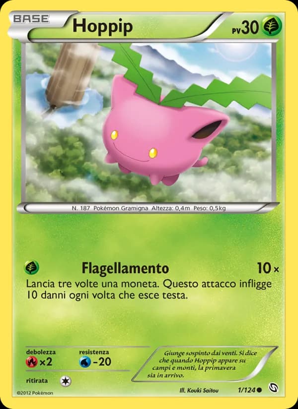 Hoppip card in Italian