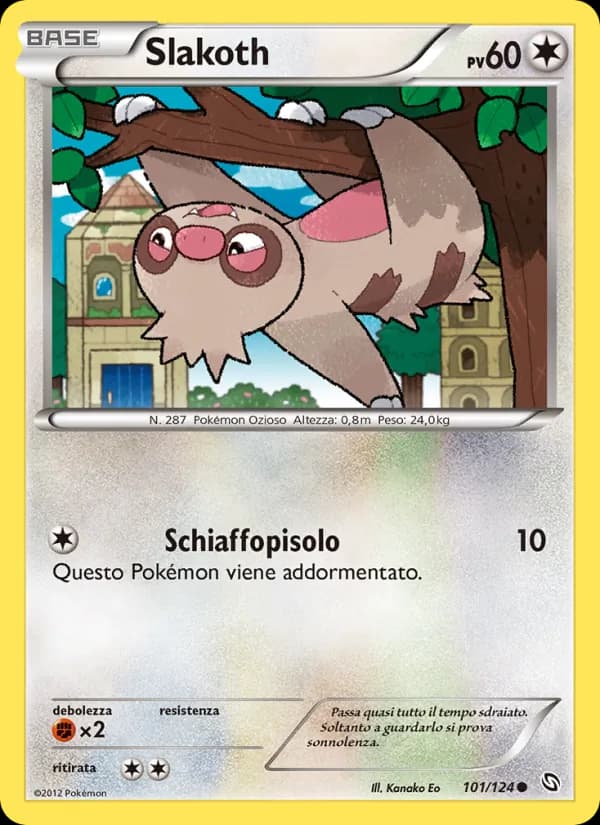 Slakoth card in Italian
