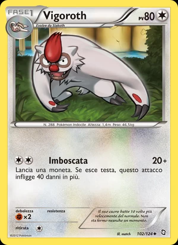 Vigoroth card in Italian