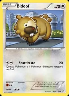 Bidoof card in Italian