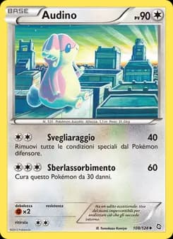Audino card in Italian