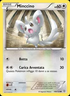 Minccino card in Italian
