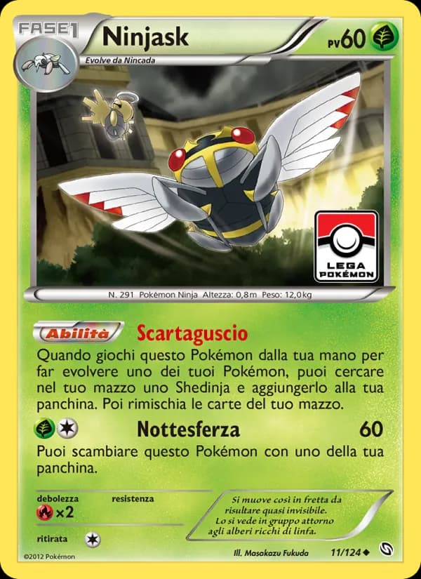 Ninjask card in Italian