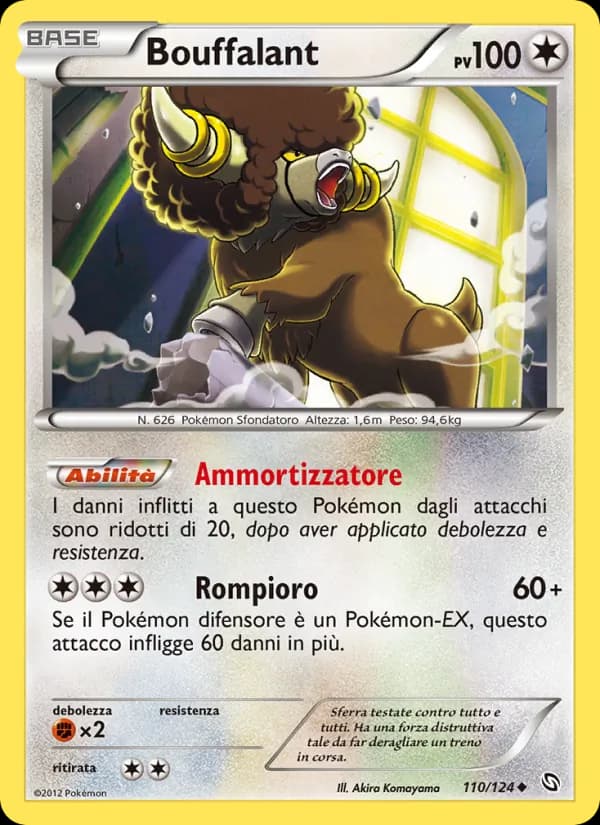 Bouffalant card in Italian