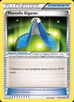 Mantello Gigante card in Italian
