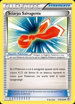 Sciarpa Salvagente card in Italian