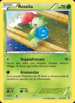 Roselia card in Italian