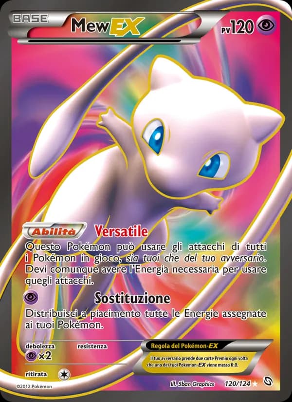 Mew-EX card in Italian
