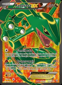 Rayquaza-EX card in Italian