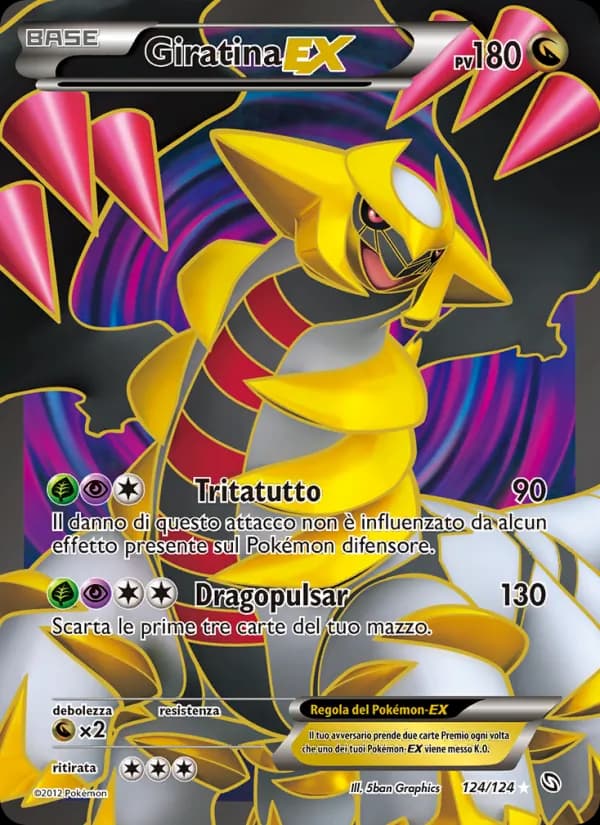 Giratina-EX card in Italian