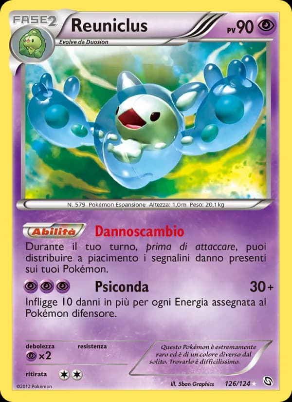 Reuniclus card in Italian