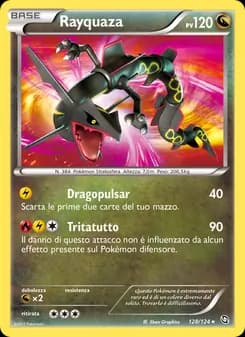 Rayquaza card in Italian