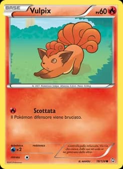 Vulpix card in Italian