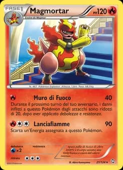 Magmortar card in Italian