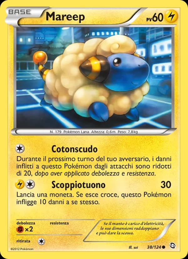 Mareep card in Italian