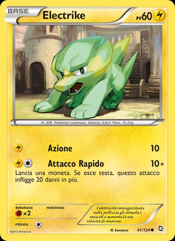 Electrike card in Italian