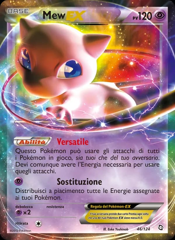 Mew-EX card in Italian