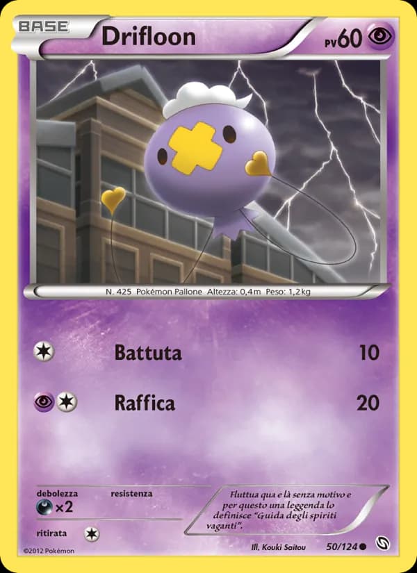 Drifloon card in Italian