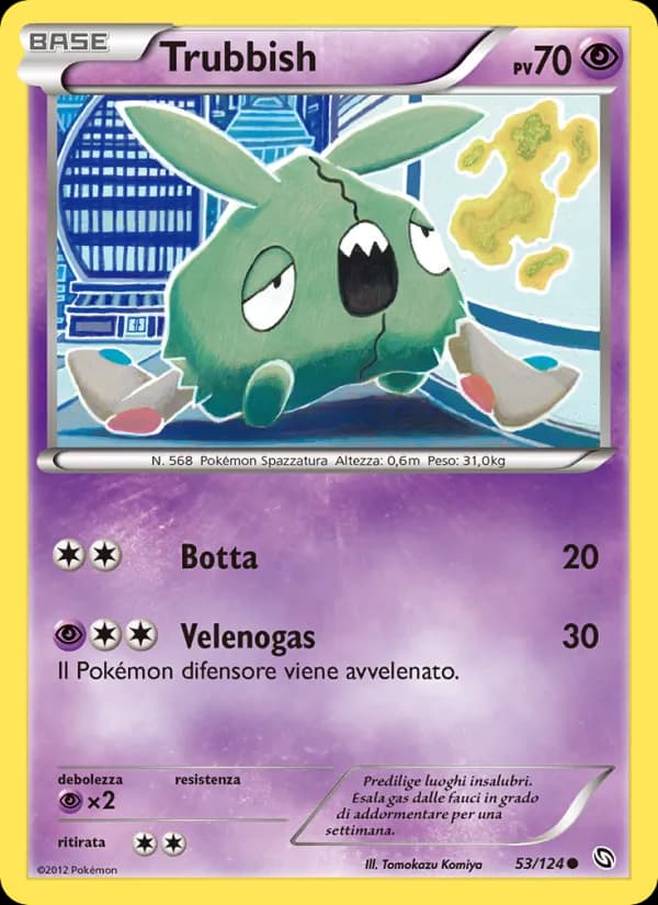 Trubbish card in Italian