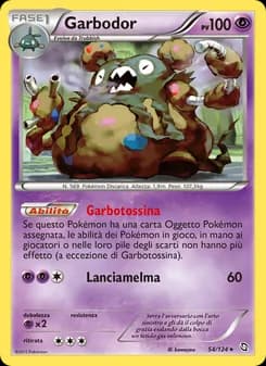 Garbodor card in Italian