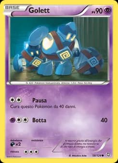 Golett card in Italian