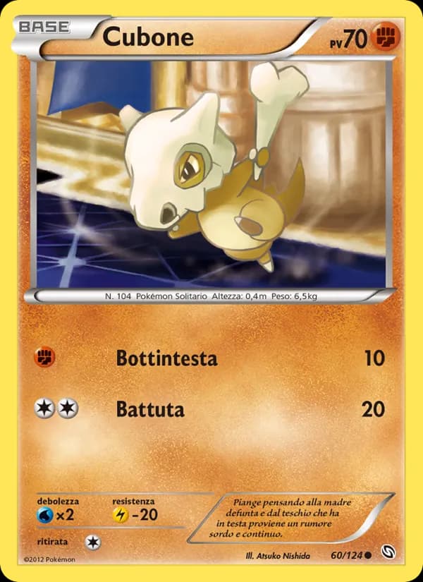 Cubone card in Italian