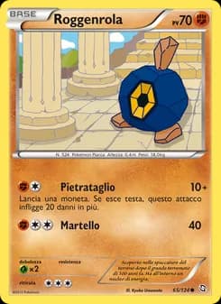 Roggenrola card in Italian