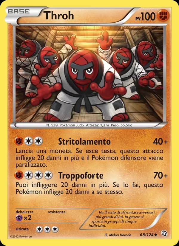 Throh card in Italian