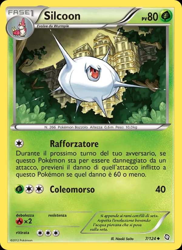 Silcoon card in Italian
