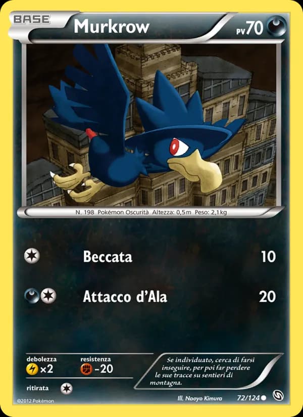 Murkrow card in Italian