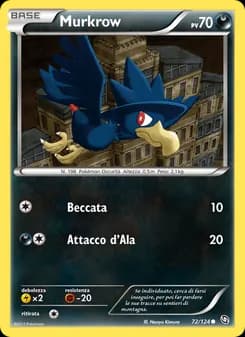 Murkrow card in Italian