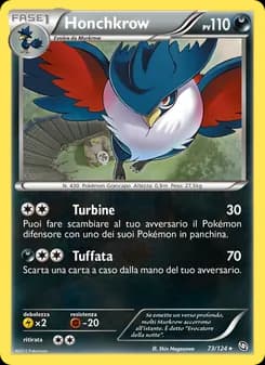 Honchkrow card in Italian