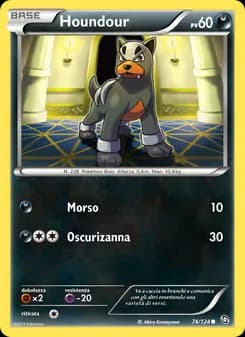 Houndour card in Italian