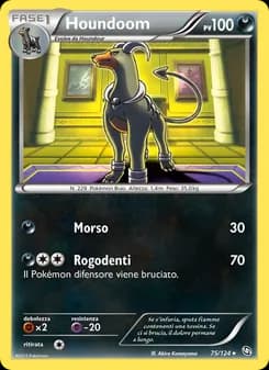 Houndoom card in Italian