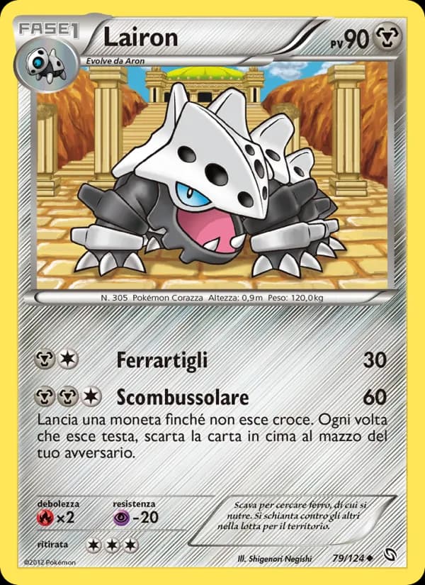 Lairon card in Italian