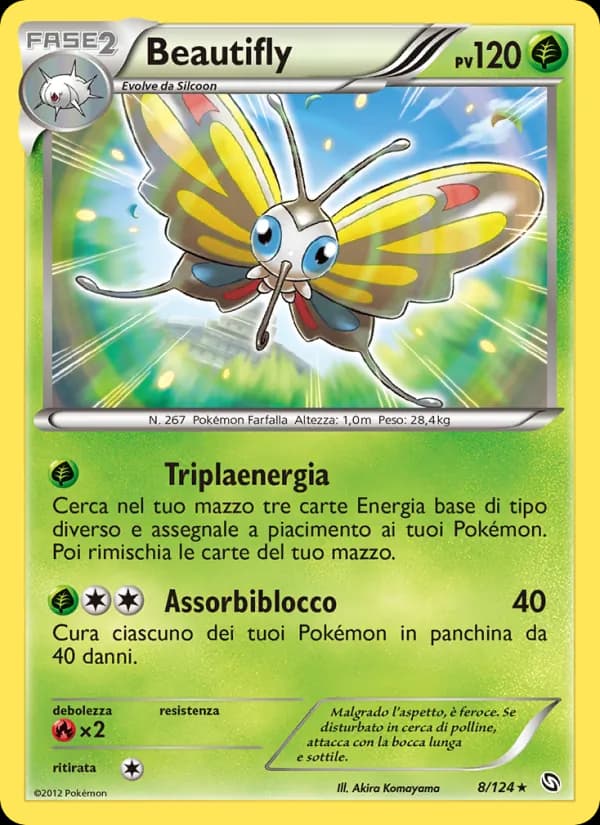 Beautifly card in Italian