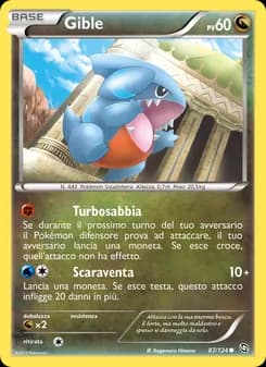 Gible card in Italian
