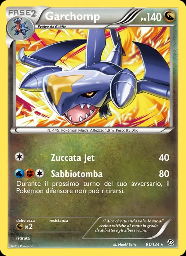 Garchomp card in Italian