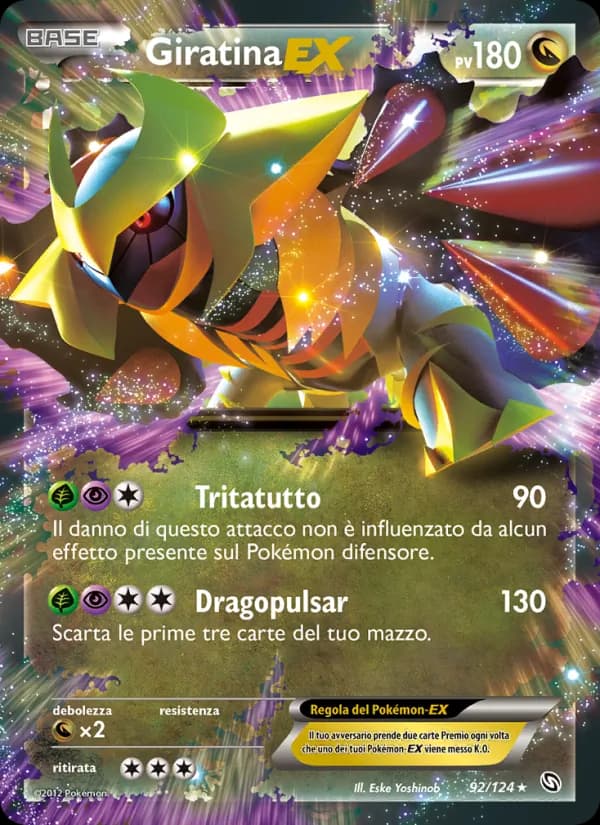 Giratina-EX card in Italian