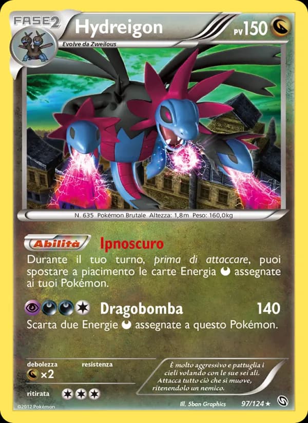 Hydreigon card in Italian