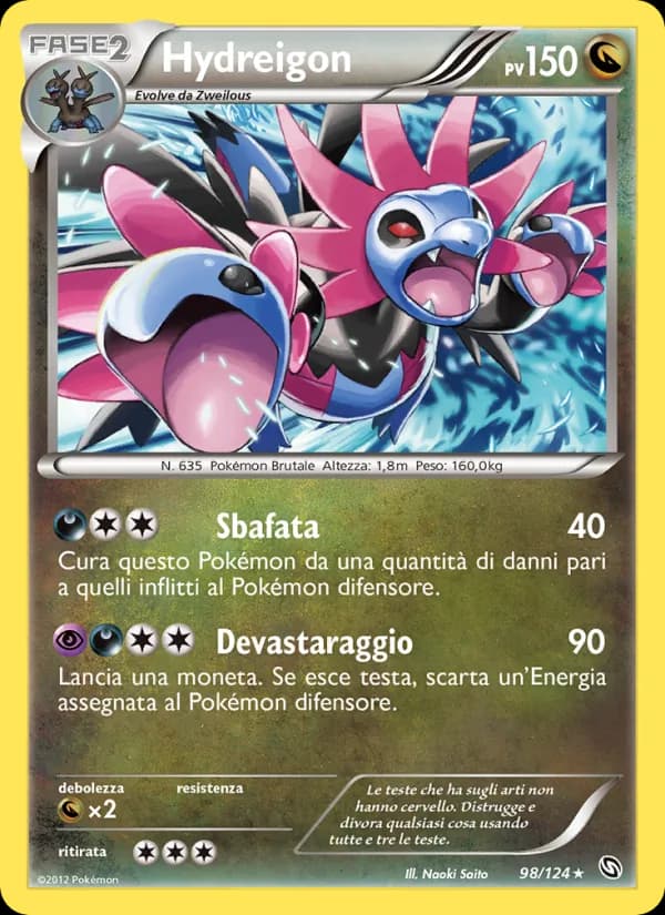 Hydreigon card in Italian