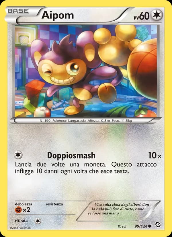 Aipom card in Italian