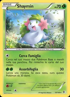 Shaymin card in Italian