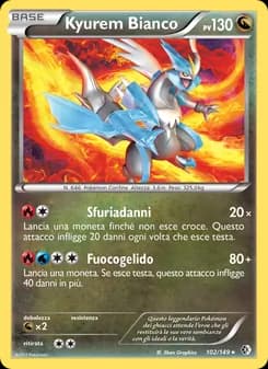 Kyurem Bianco card in Italian